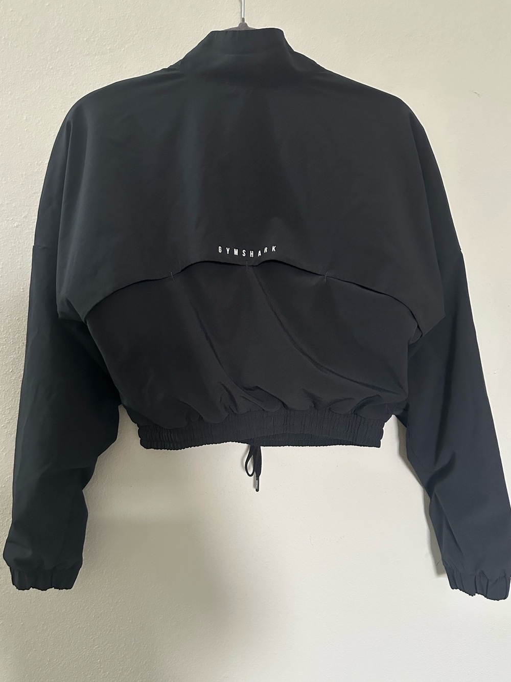 Gymshark Black Cropped Half-Zip Jacket Size S - Picture 3 of 5